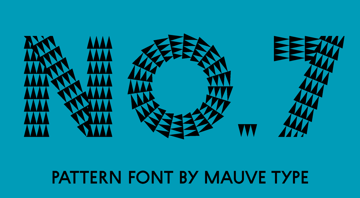 Font With Pattern